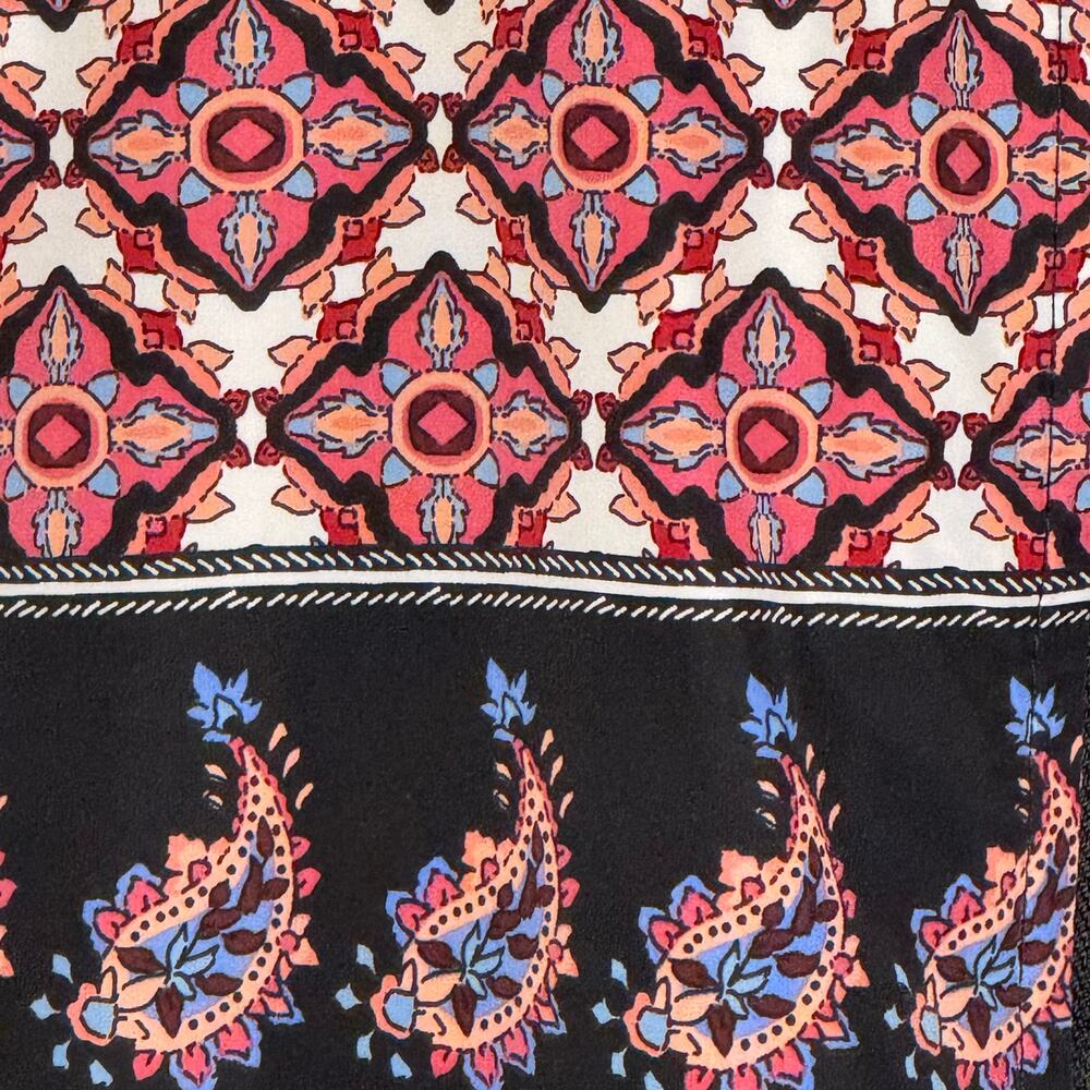 Rafaella Weekend Boho Paisley Medallion Print Lightweight Bomber Jacket M - Picture 3 of 11